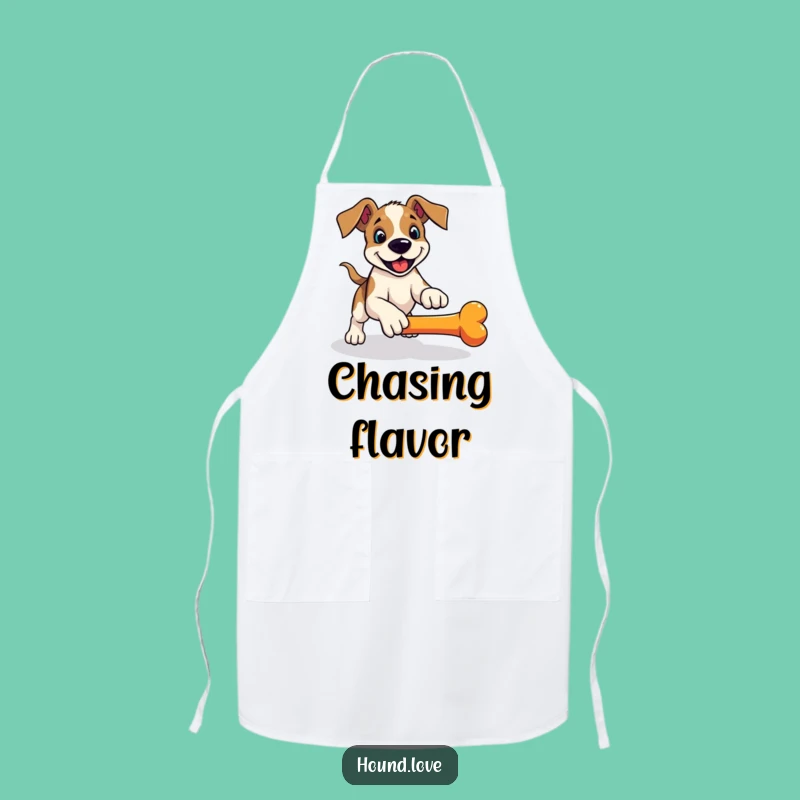 Funny Hound Fetch Apron: Playful Pounce Chef - Kitchen Gift