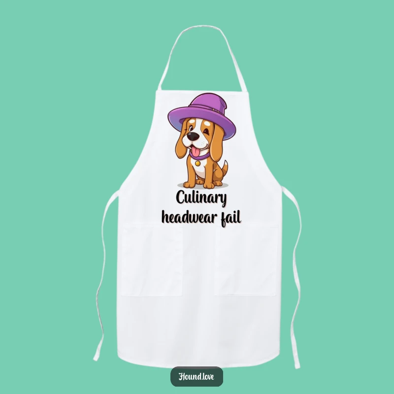 Funny Hat Hound Apron: Hilarious Kitchen Wear for the Bold and Comical