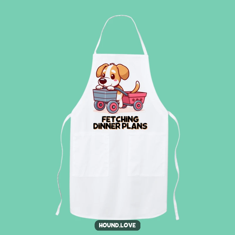 Funny Determined Hound Apron - Kitchen Humor Gift for Dog Lovers!