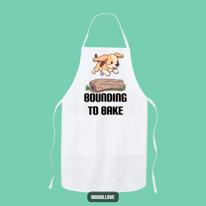 Funny Bounding Hound Apron: Cook with Adventure, a Hilarious Dog Kitchen Gift