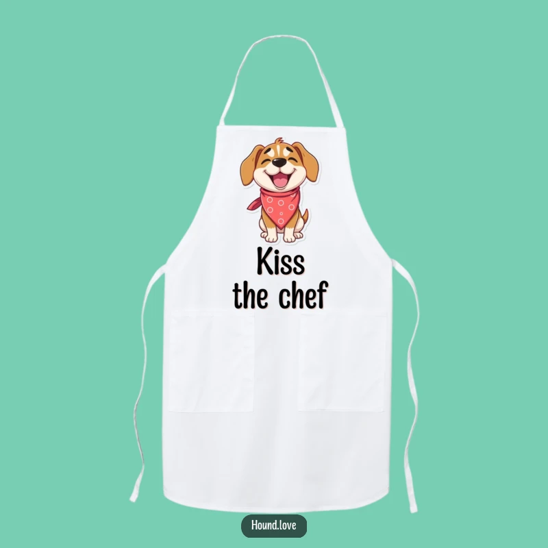 Funny Delighted Hound Apron: Kitchen Style & Wink, Humorous Gift