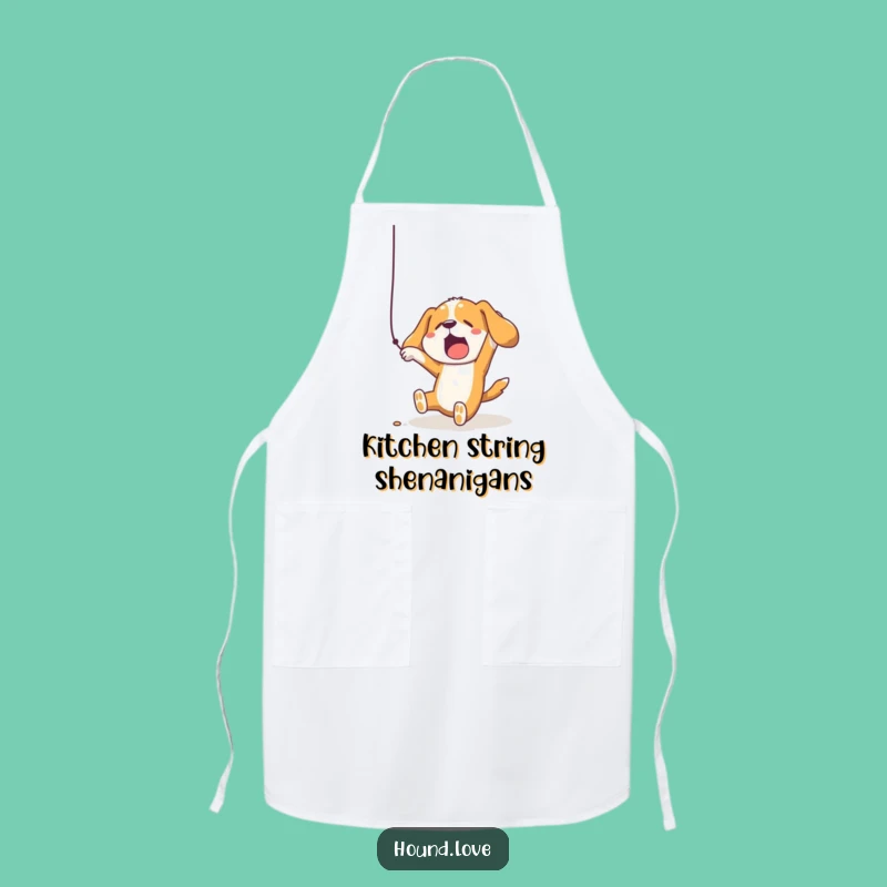 Funny Falling Hound Apron - Culinary Comedy for the Accident-Prone Chef