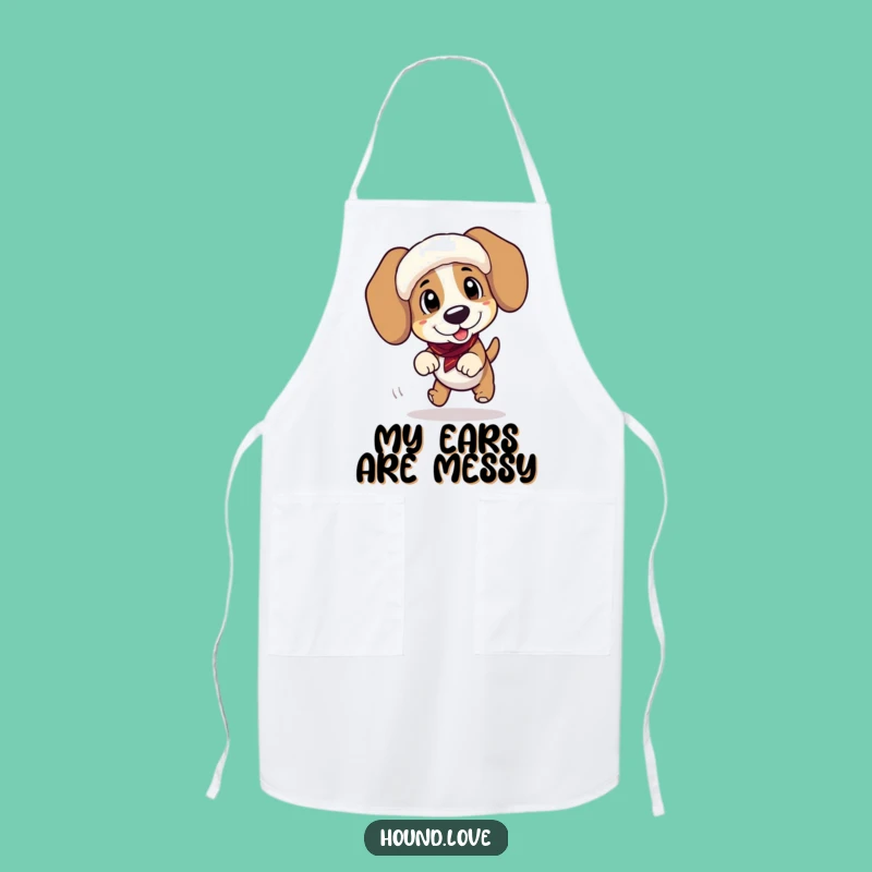 Funny Hound Tripping Apron - Hilarious Kitchen Wear for Clumsy Cooks