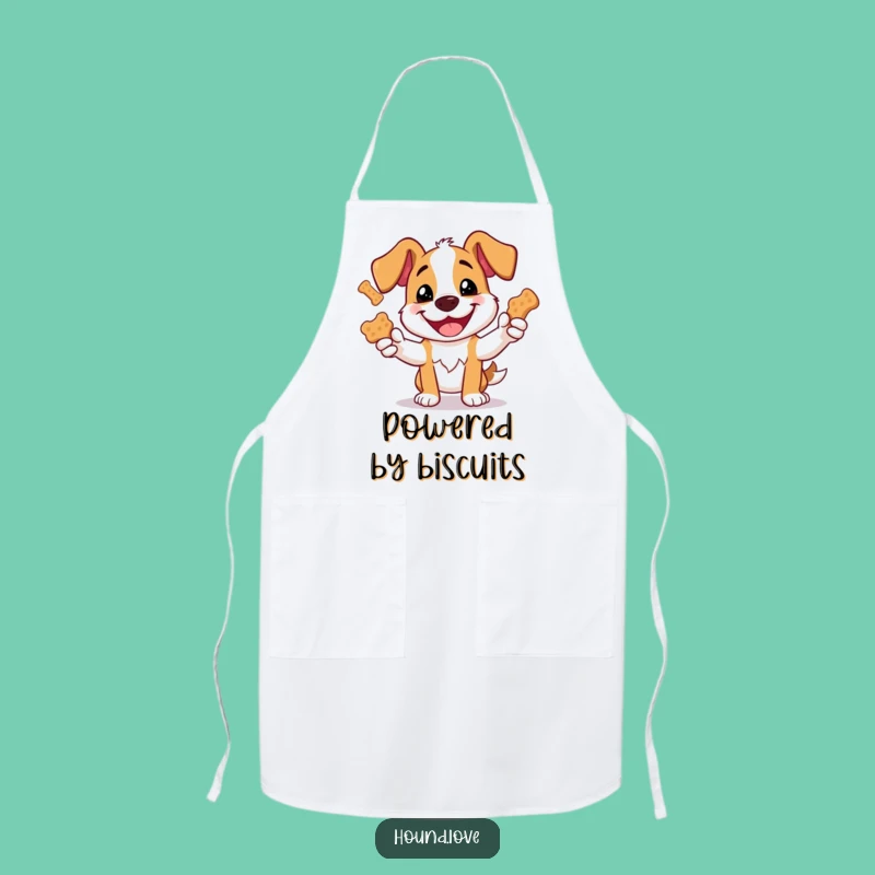 Funny Hound Dog Biscuit Juggling Apron - Chef's Hilarious Kitchen Companion