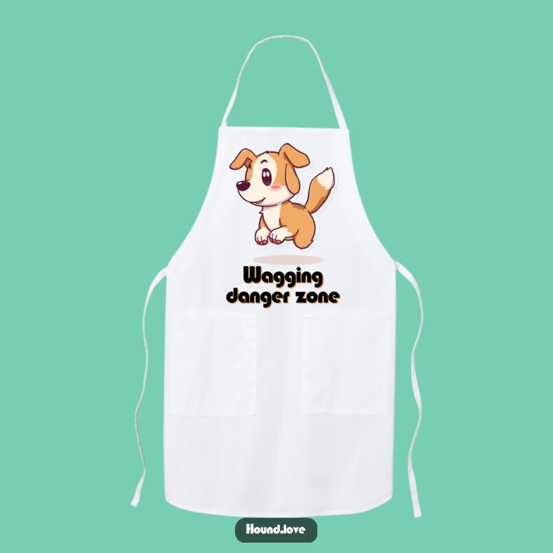 Funny Hound Surprise Apron: Kitchen Fun with Wagging Tail, Gift
