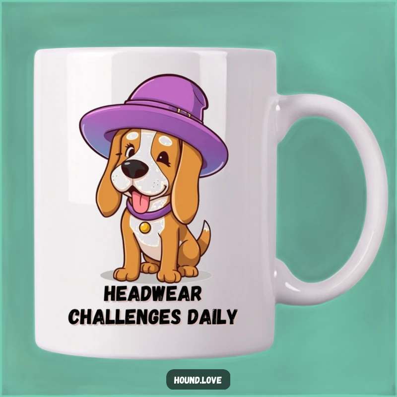 Funny Hat Hound Mug: Hilarious Dog Lover Gift for Fashion Fails and Coffee Lovers