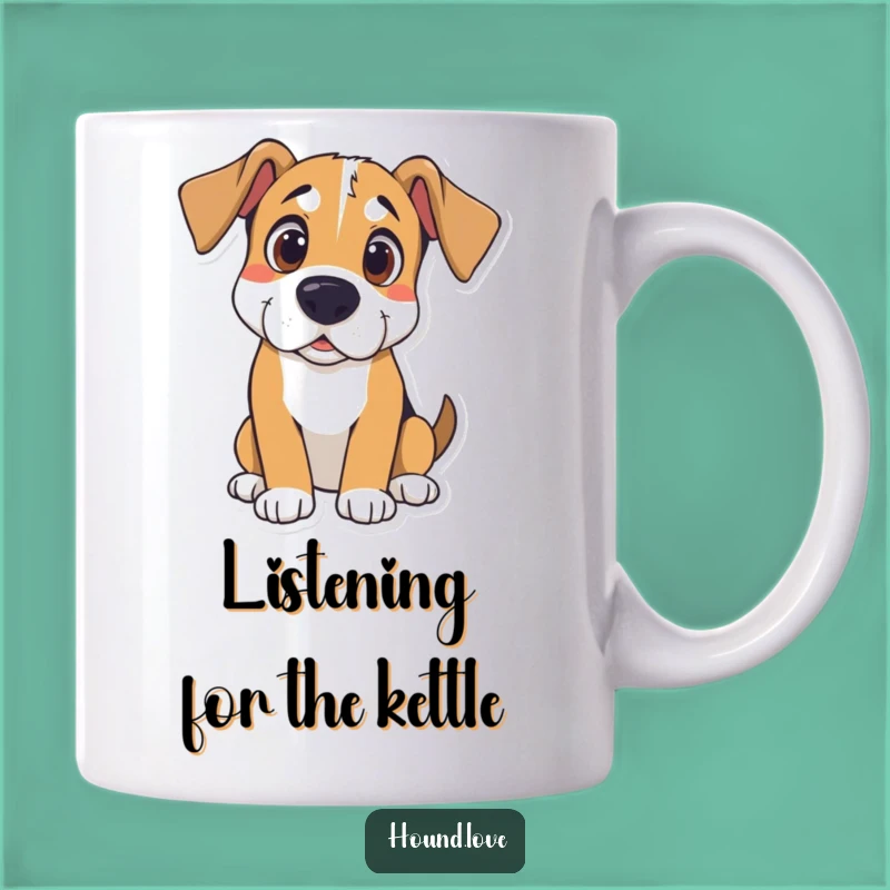 Funny Curious Hound Listening Mug: Attentive Dog Lover's Gift