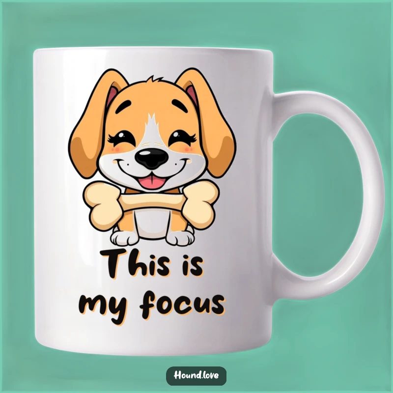 Funny Hound Bone Balance Mug: Silly Dog Trick, Perfect Gift for Dog Lovers