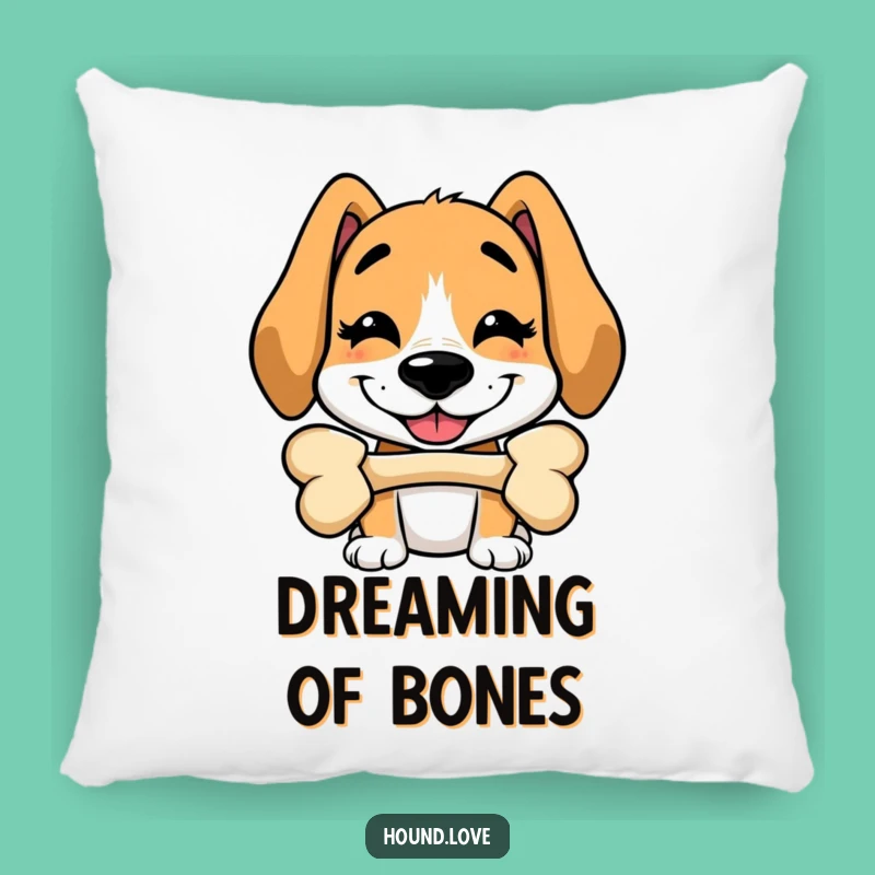 Funny Hound Bone Balance Pillow: Cozy Grin, Perfect Gift for Comfort