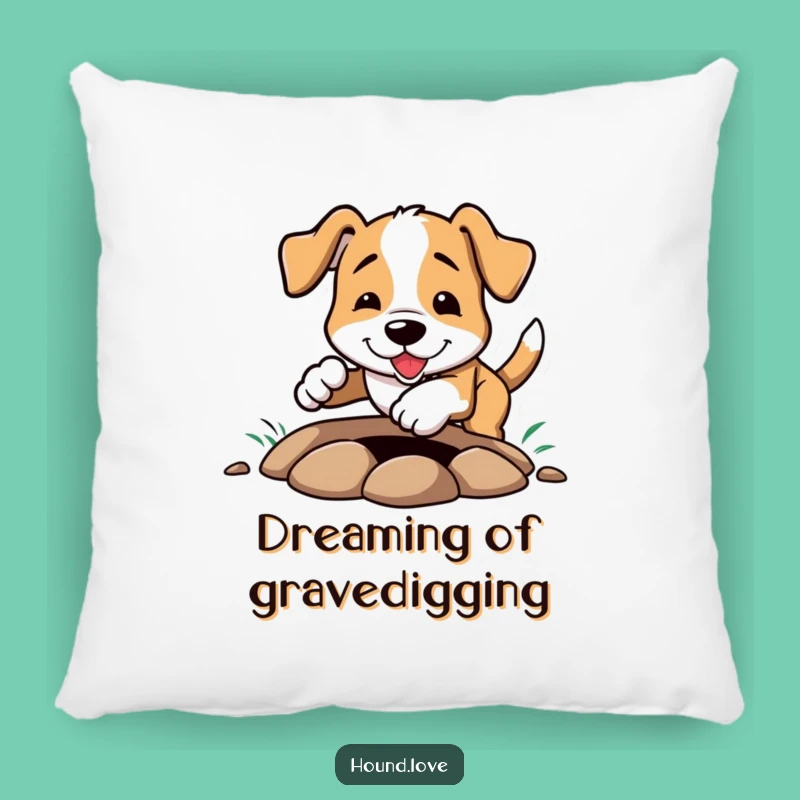 Funny Hound Digging Pillow: Adorable & Hilarious Dog Decor, Perfect Comfort Gift