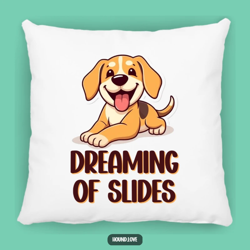 Funny Sliding Hound Pillow: Comfy Canine Comedy, Whimsical Funny Gift