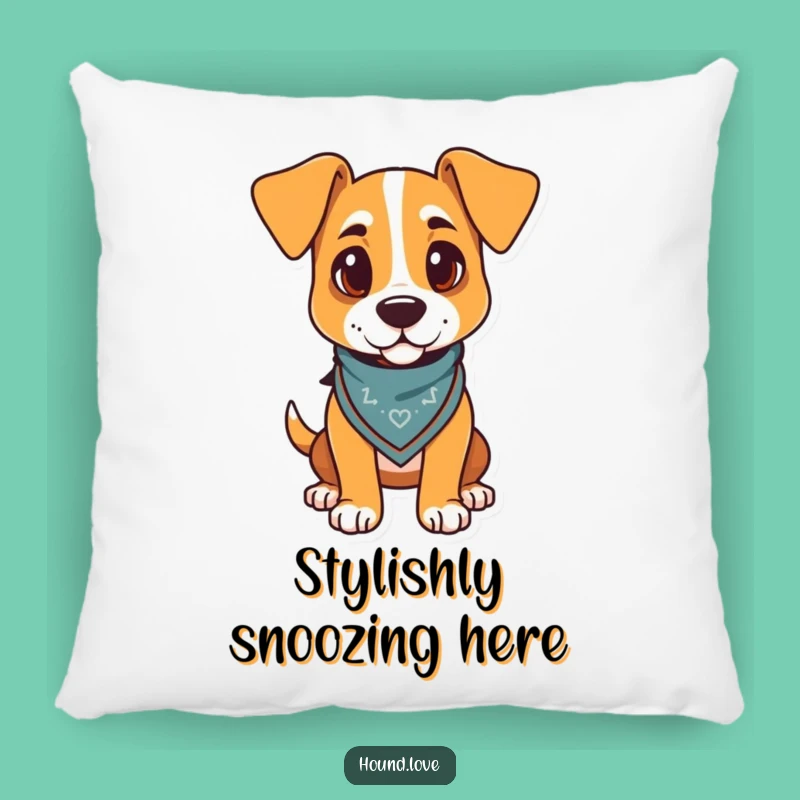Funny Hound Bandana Pillow: Cozy Comfort with a Touch of Humor
