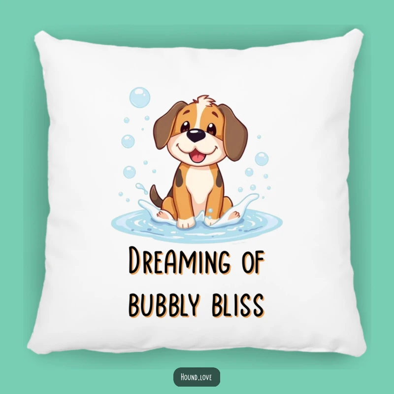 Funny Hound Bubble Fun Pillow: Cozy Comfort with a Hilarious Splash of Joy