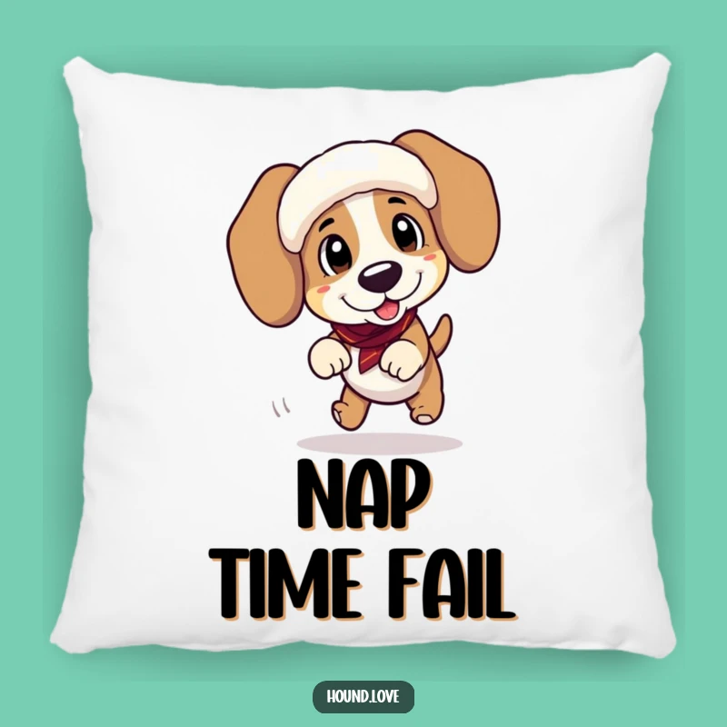 Funny Hound Tripping Pillow - Cozy Comedic Comfort for Your Couch