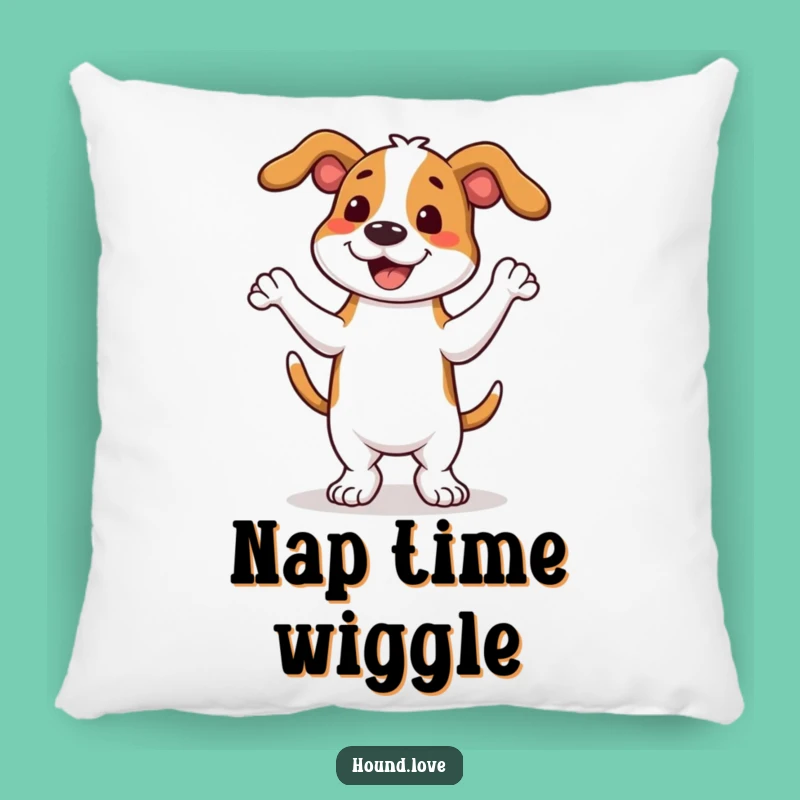Funny Hound Dance Pillow - Cozy & Comical Decor for a Joyful Home