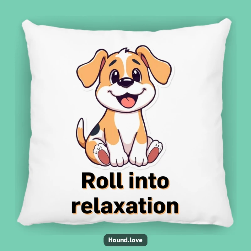 Soft Funny Hound Wriggle Pillow, Happy Comfort Gift, Playful Cuddle