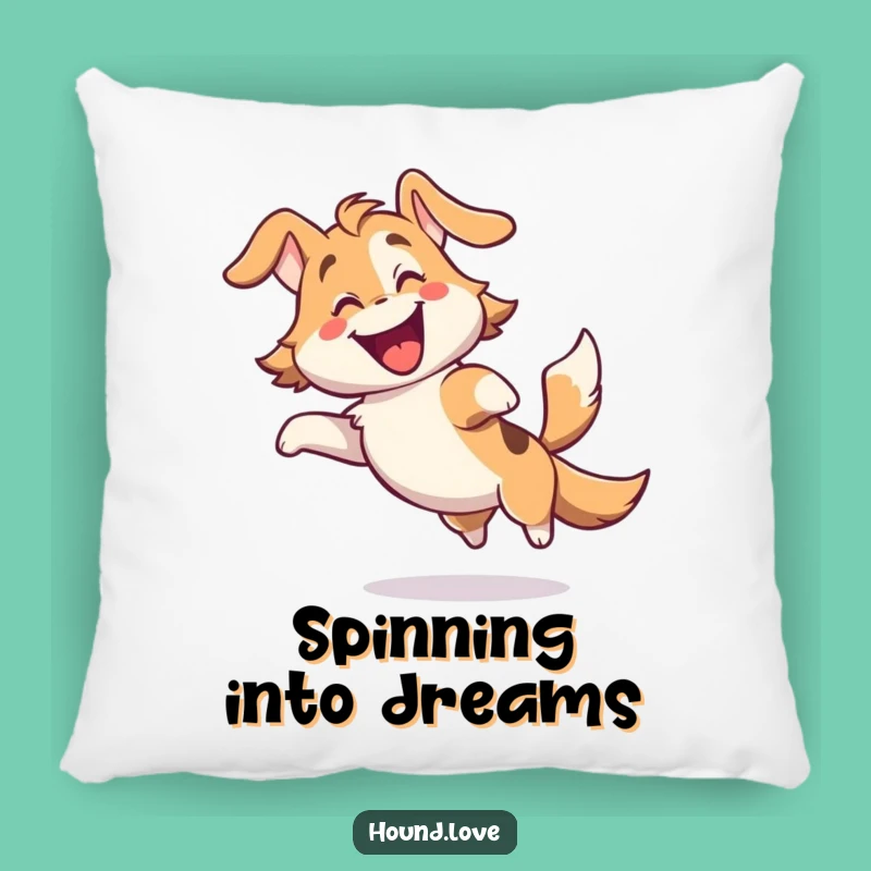 Funny Gleeful Hound Pillow - Cozy Comfort and Hilarious Doggy Delight