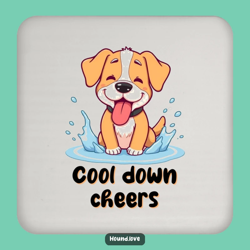 Funny Hound Splash Coaster: Goofy Dog Protection - Bar Gift