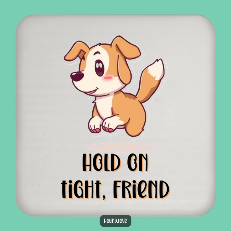 Funny Hound Surprise Coaster: Protect Surfaces Doggy Style, Gift