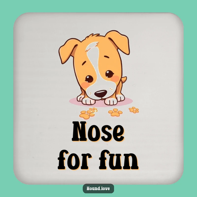 Funny Sniffing Hound Coasters: Protect Your Table with Paws, Charming Funny Gift