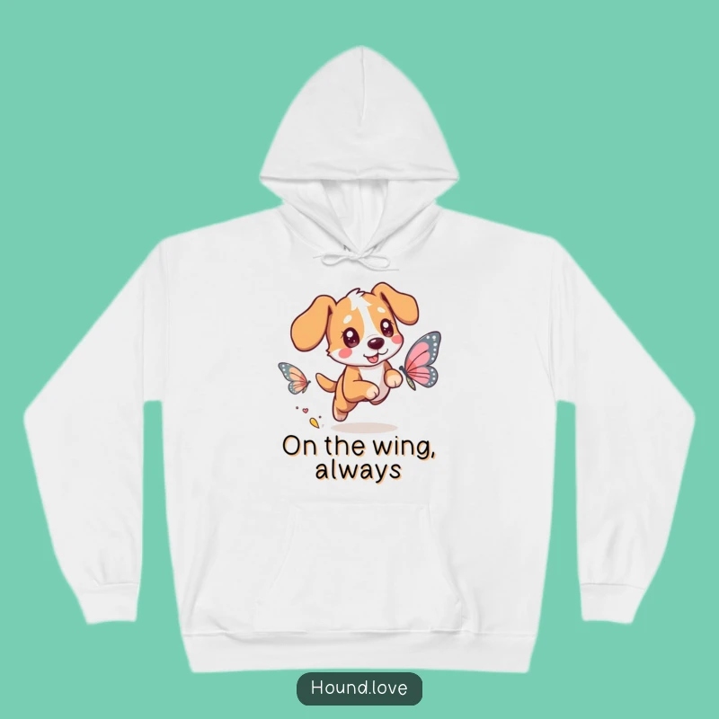 Cozy Funny Hound Butterfly Hoodie: Your Warmest and Most Hilarious Adventure Gift