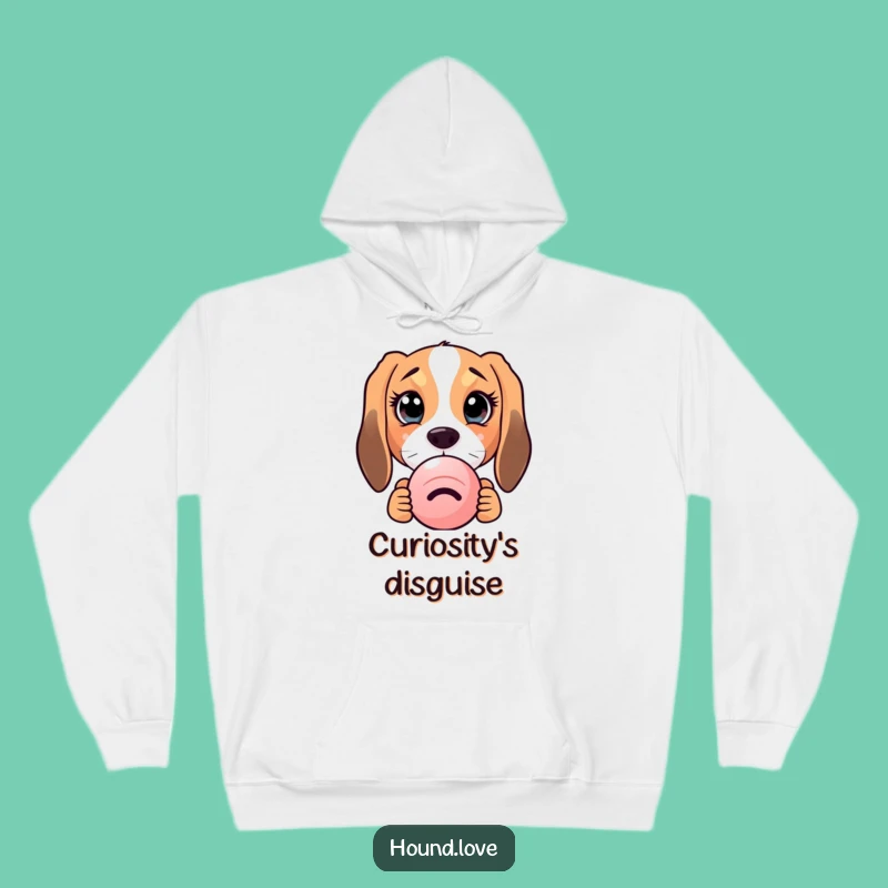 Funny Curious Hound Hoodie - Cozy & Comical Apparel for the Adorable