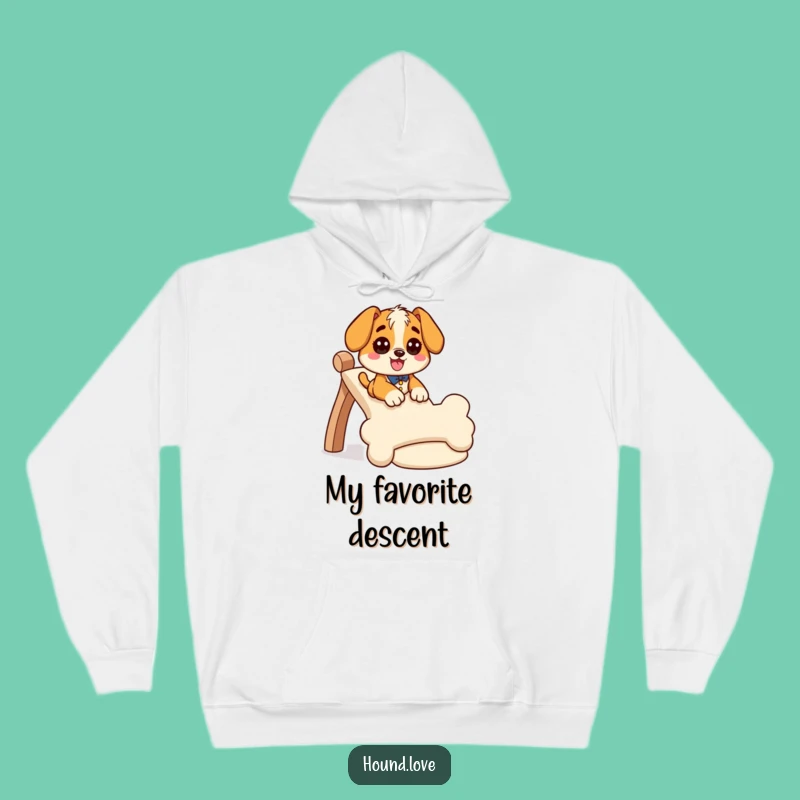 Funny Giddy Hound Hoodie: Cozy Slide Adventure, Warm Gift