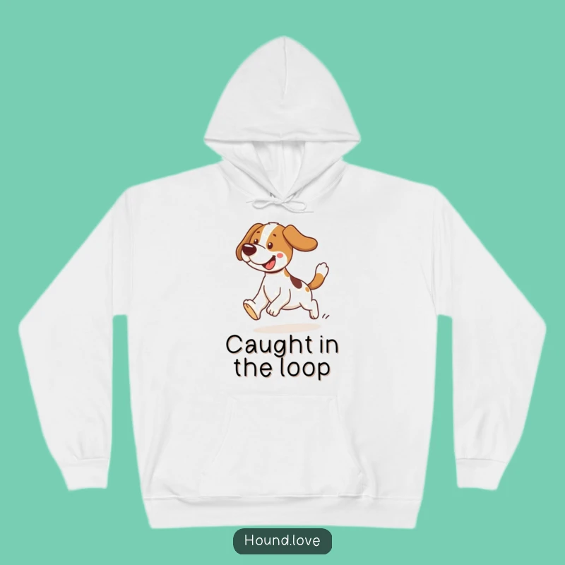 Funny Tripping Hound Hoodie: Cozy Up with Laughter, a Hilarious Dog Gift