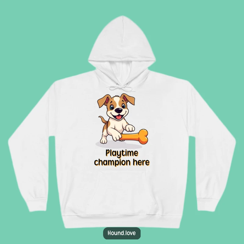 Funny Hound Fetch Hoodie: Playful Pounce - Cozy Gift