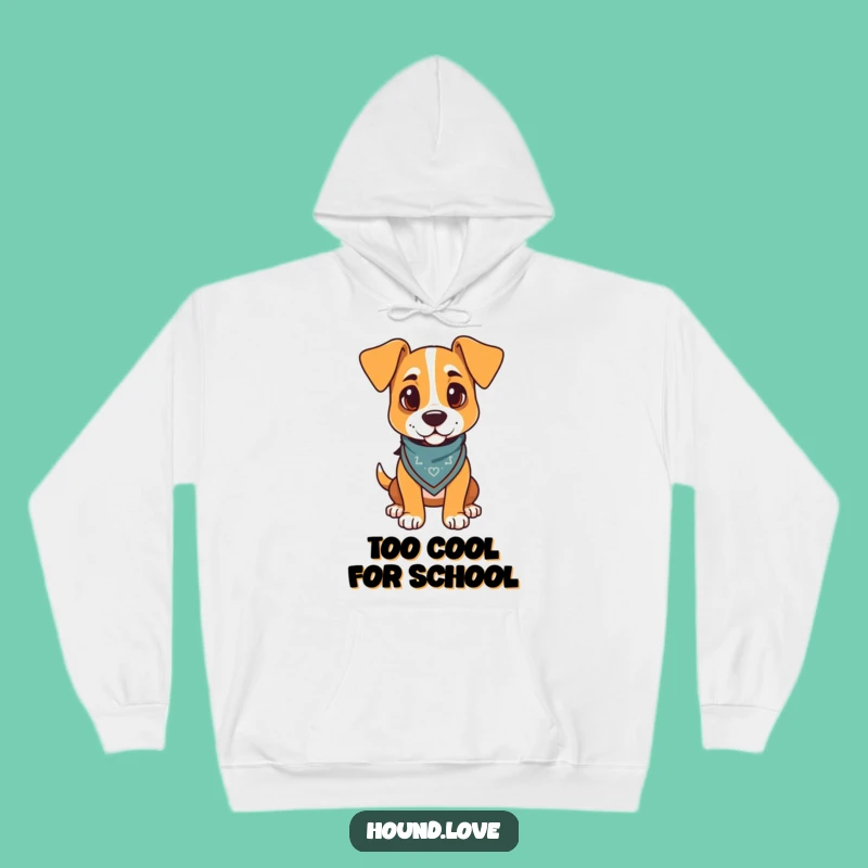 Funny Hound Bandana Hoodie: Stay Cozy with a Stylish Dog Design