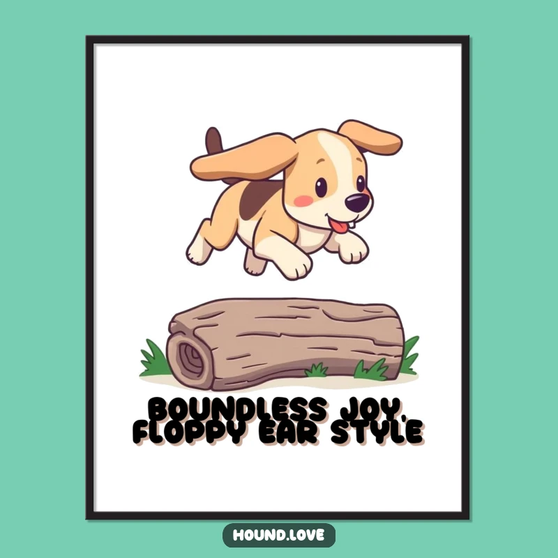 Funny Hound Art Free Printable: Joyful Bounds Downloadable Decor