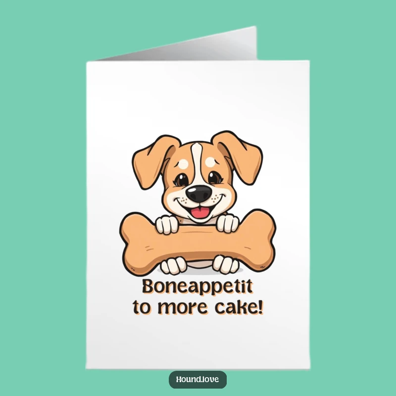 Free Printable Birthday Card: Mischievous Hound & Bone, Perfect DIY Gift