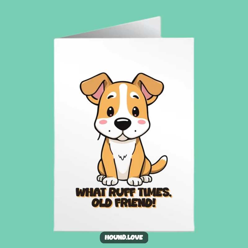 Free Printable Dog Birthday Card: Funny Hound Listening Design for a Laugh!