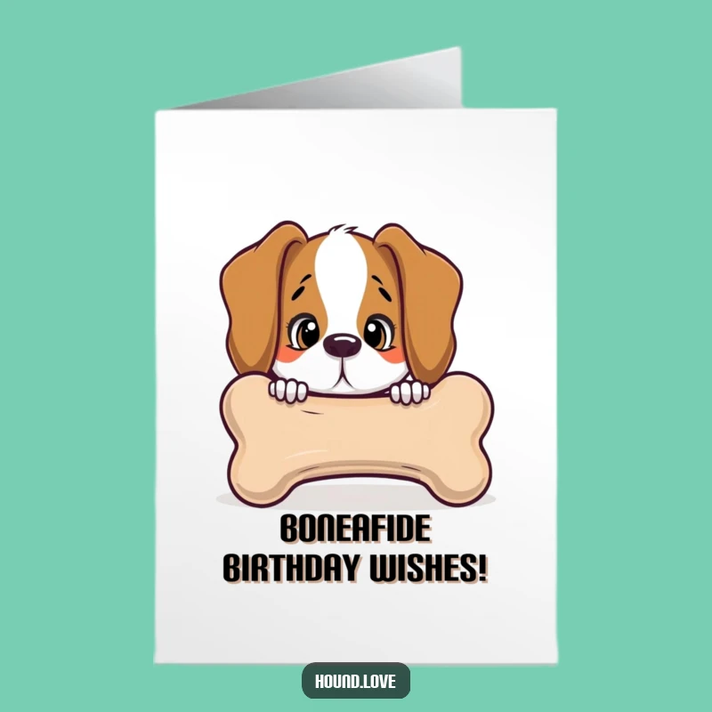 Free Printable Funny Birthday Card: Hound Bone Curiosity Box Gift
