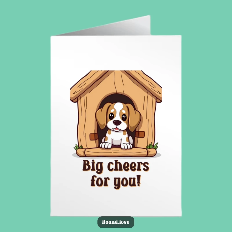 Free Printable Hound Congrats Card: Big House Big Wins Downloadable Gift