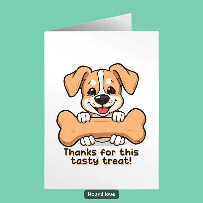 Free Printable Thank You Card: Grinning Hound & Bone, Perfect DIY Gift