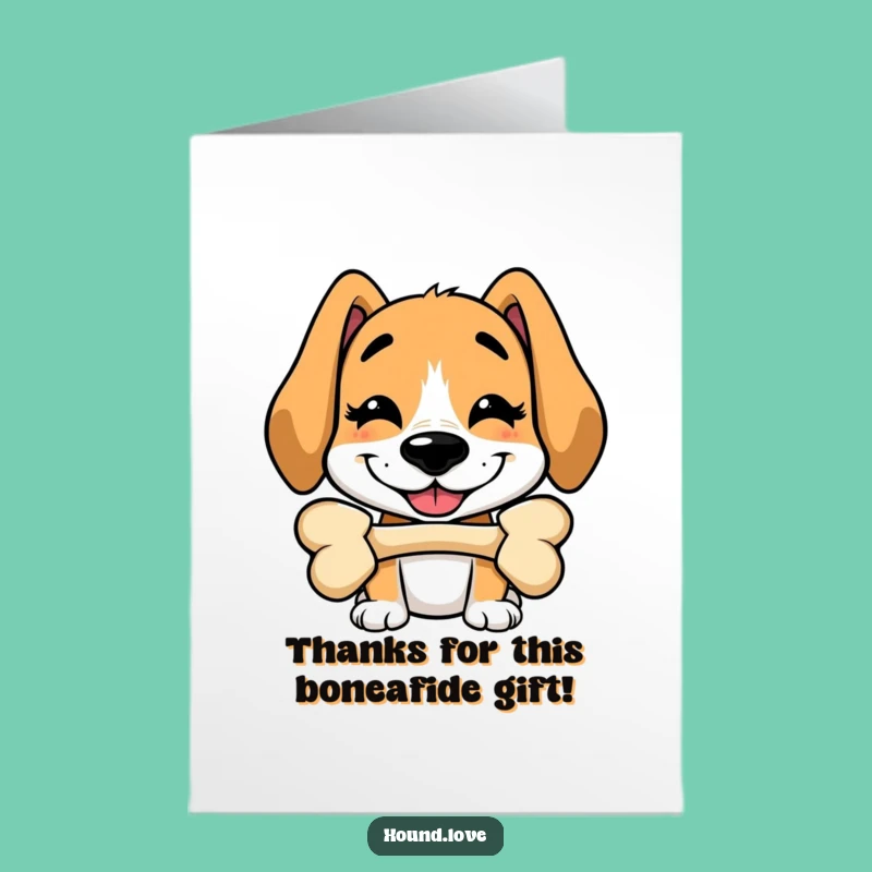 Free Printable Silly Hound Thank You Card: A Grateful Balance Act