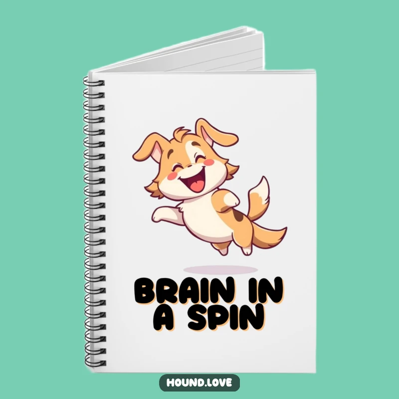 Funny Gleeful Hound Notebook - Jot Down Joyful Thoughts with This Hilarious Journal