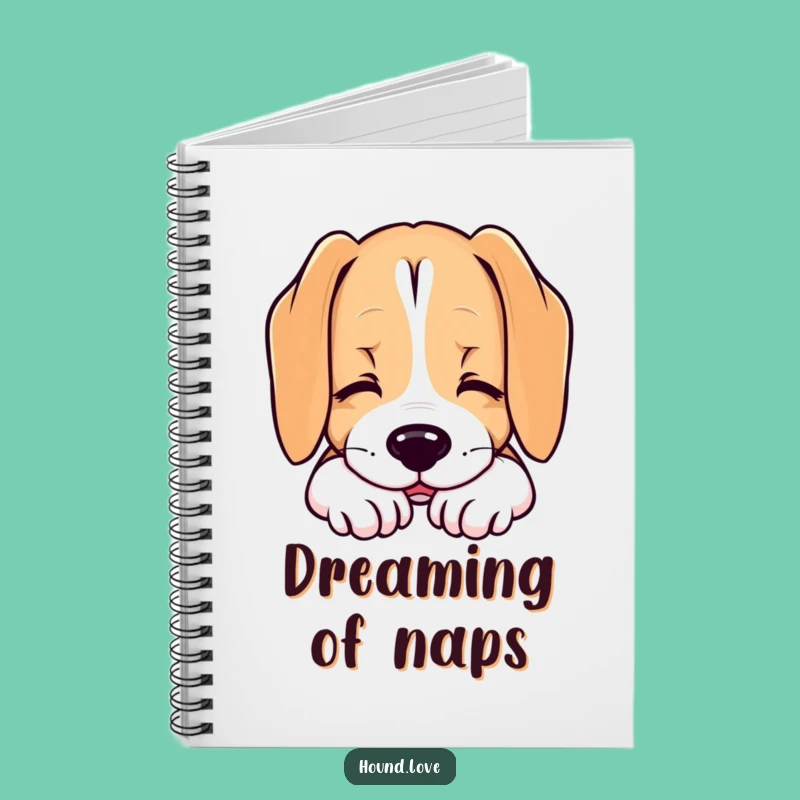 Funny Hound Sigh Notebook, Relaxed Journal, Peaceful Ideas Gift