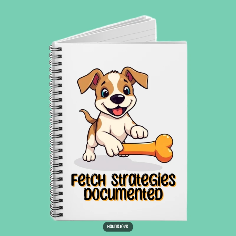 Funny Hound Fetch Notebook: Playful Pounce Journal - Idea Gift