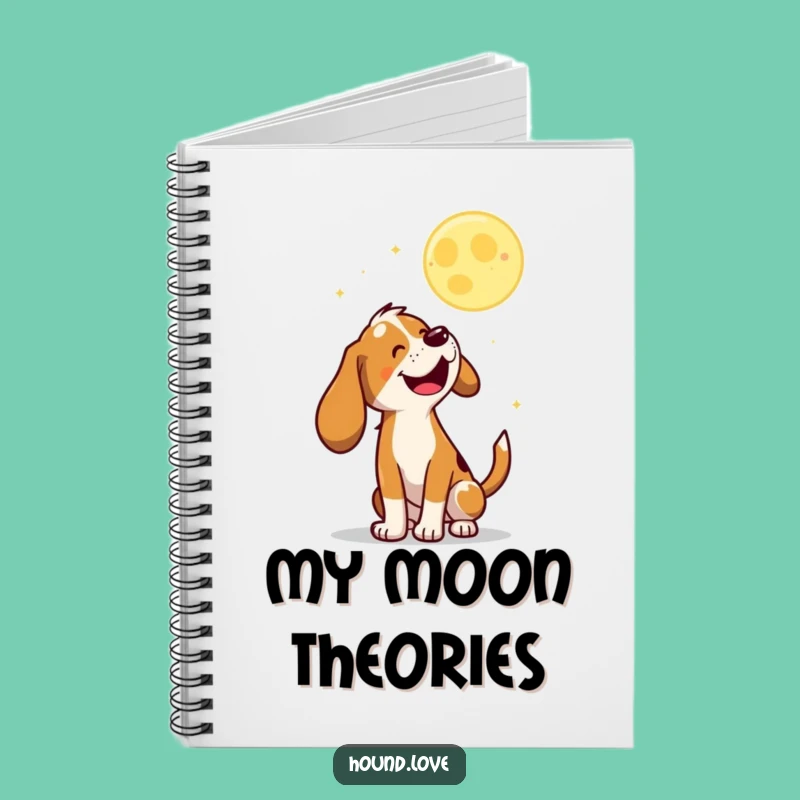 Funny Baying Hound Notebook: Jot Down Nighttime Thoughts with Canine Comedy