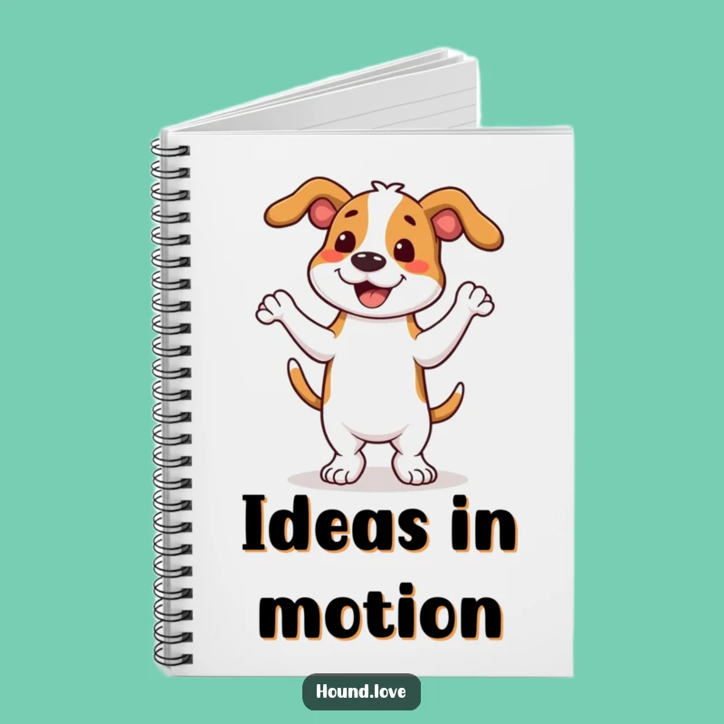 Funny Hound Dance Notebook - Jot Down Joyful Ideas with Wiggly Style