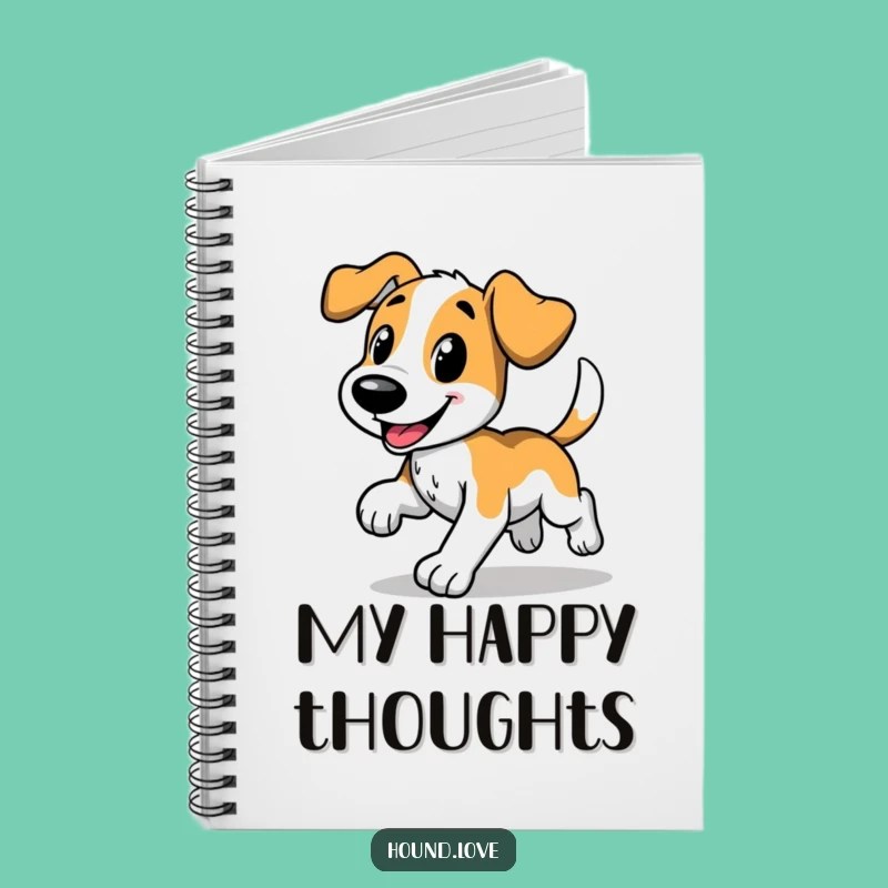 Funny Hound Trot Notebook: Jot Down Funny Thoughts with a Pup