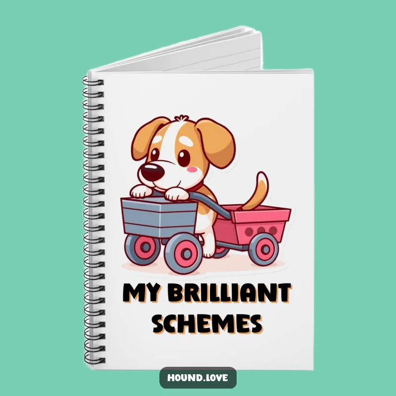 Funny Determined Hound Notebook - Journal Your Loyal Thoughts!