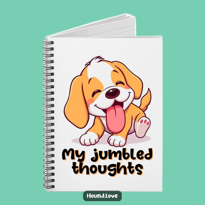 Funny Tumbling Hound Notebook: Jot Down Your Thoughts with this Hilarious Dog Journal Gift