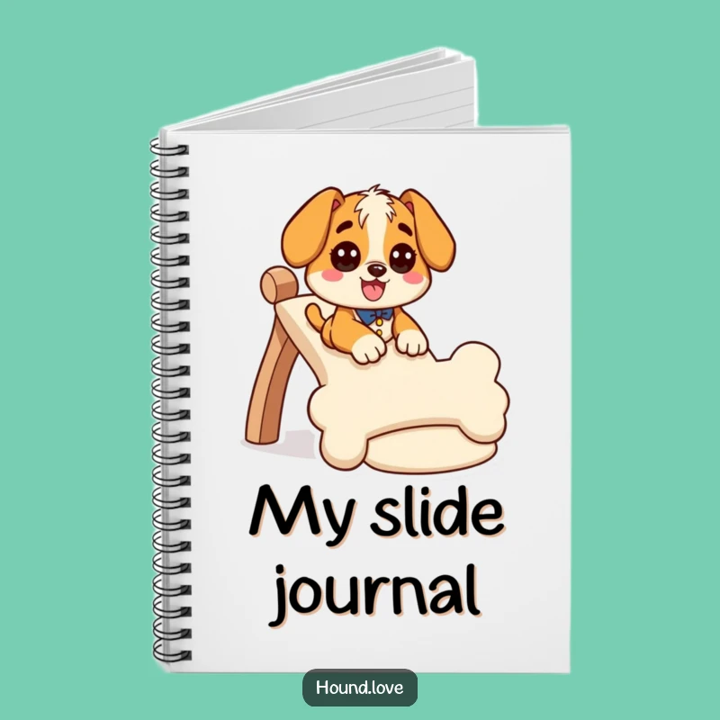 Funny Giddy Hound Notebook: Journal Slide Adventures, Creative Gift