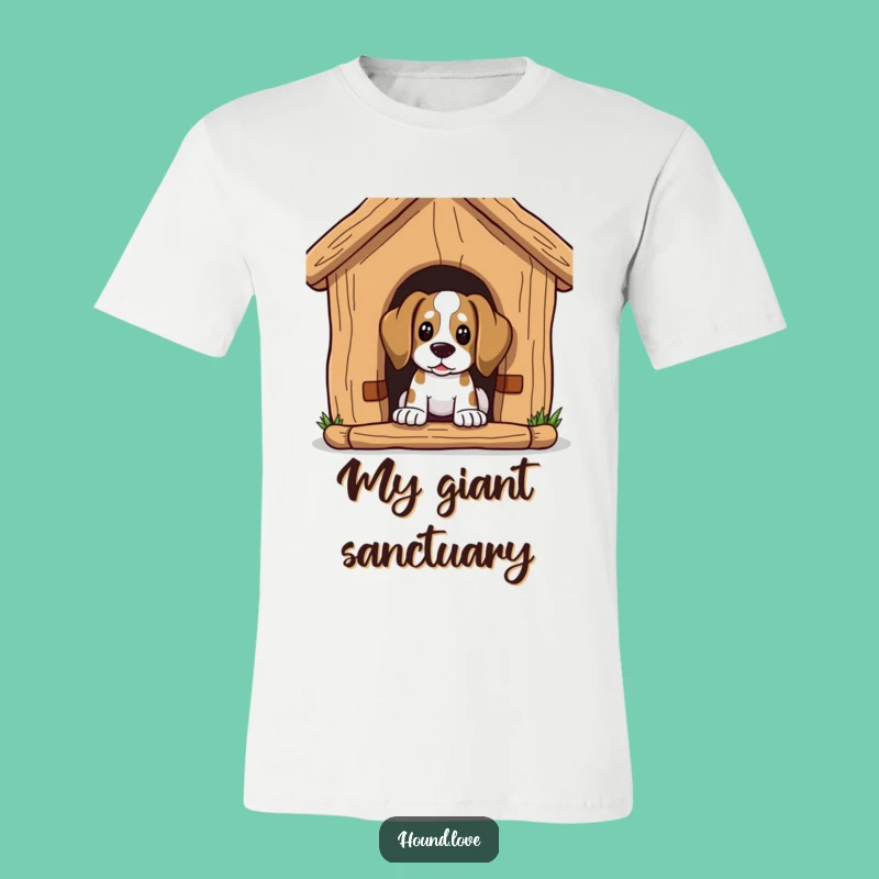 Funny Hound T-Shirt: Curious Peek Design, Perfect Funny Gift for Dog Owners