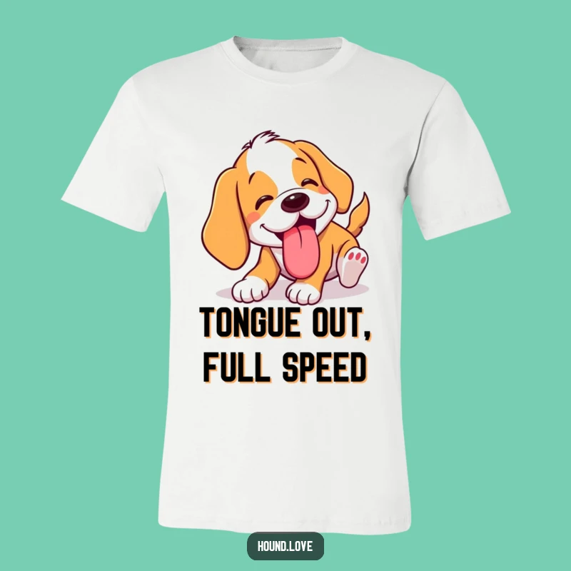 Funny Tumbling Hound T-Shirt: Wear Your Goofiness with this Hilarious Dog Tee Gift