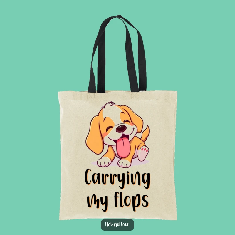 Funny Tumbling Hound Tote Bag: Carry Your Laughs with this Hilarious Dog Gift