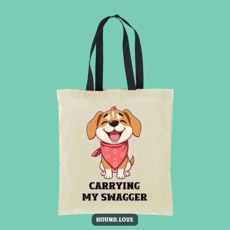 Funny Delighted Hound Tote Bag: Carry the Style, Practical Gift